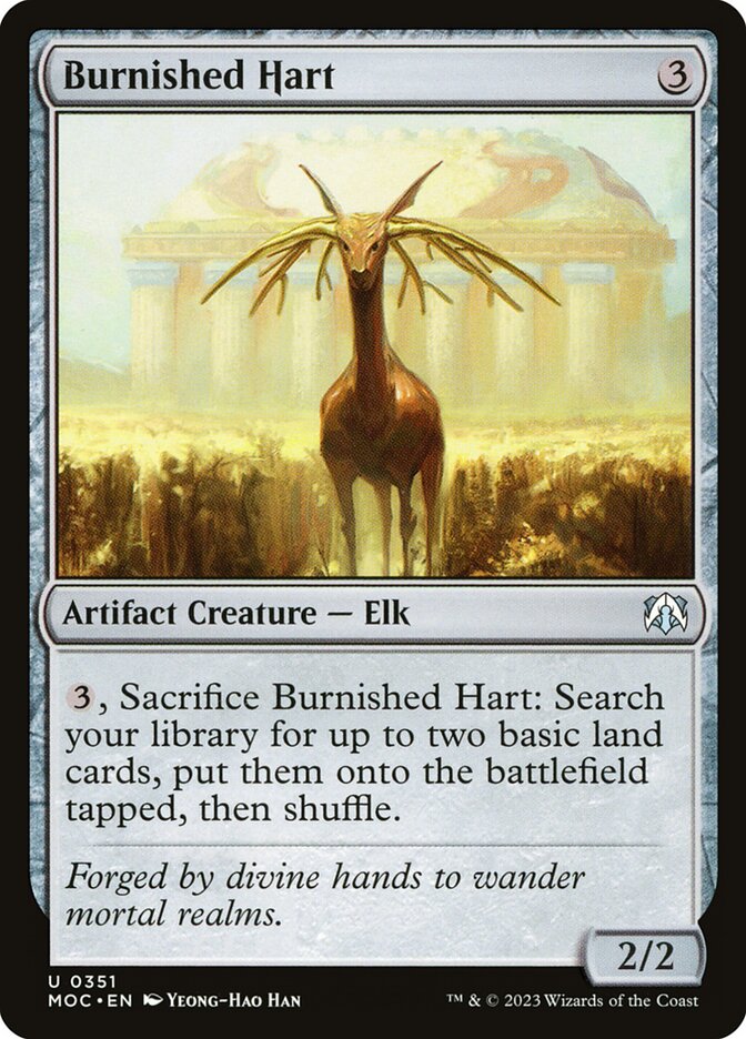 Burnished Hart card front