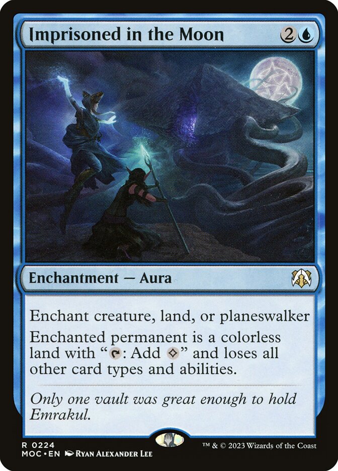 Imprisoned in the Moon card front
