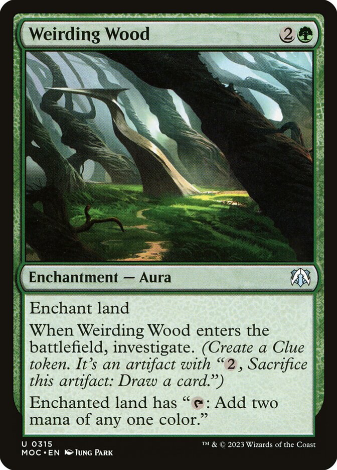 Weirding Wood card front