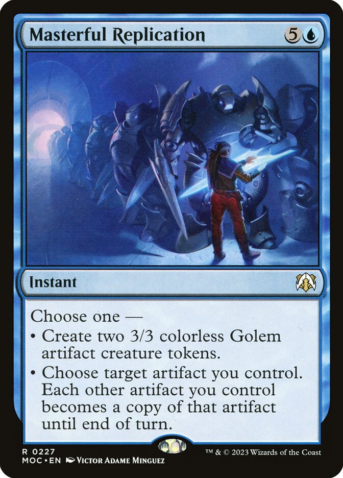 Masterful Replication card front