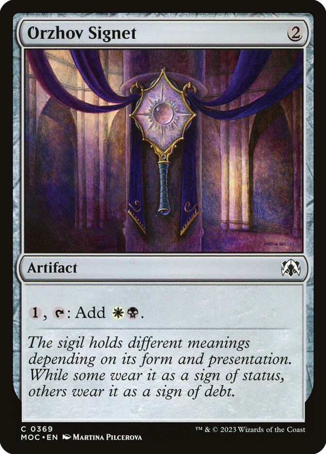 Orzhov Signet card front