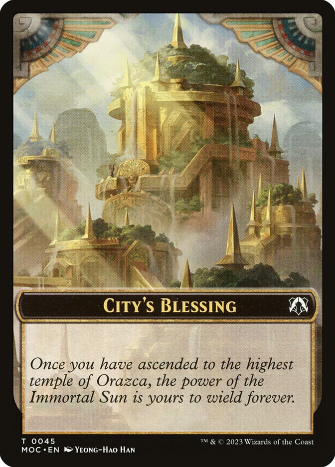 City's Blessing card front