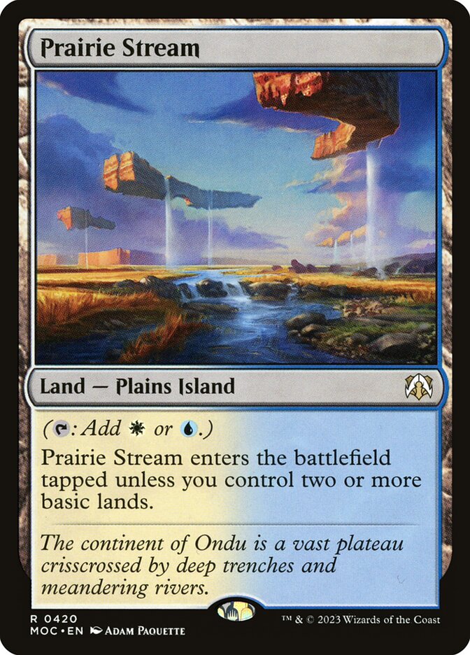Prairie Stream card front