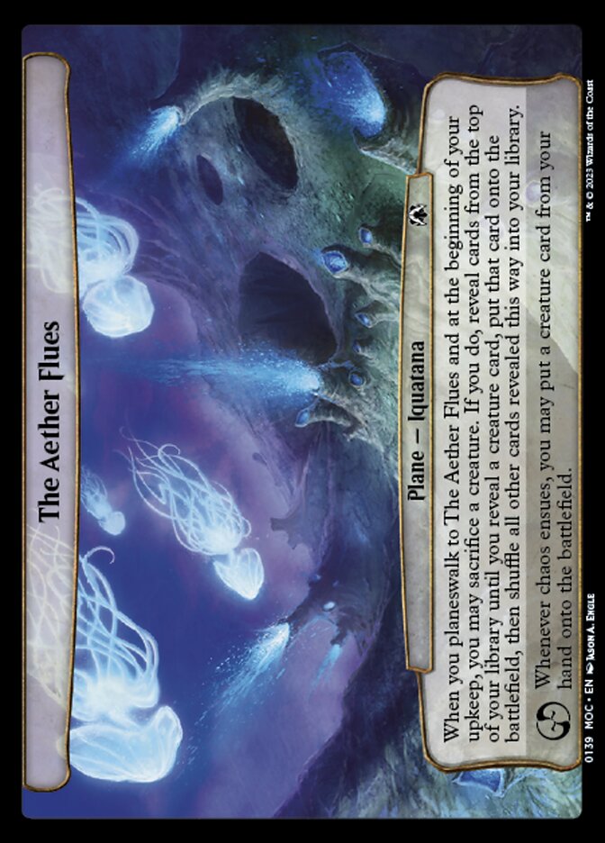 The Aether Flues card front