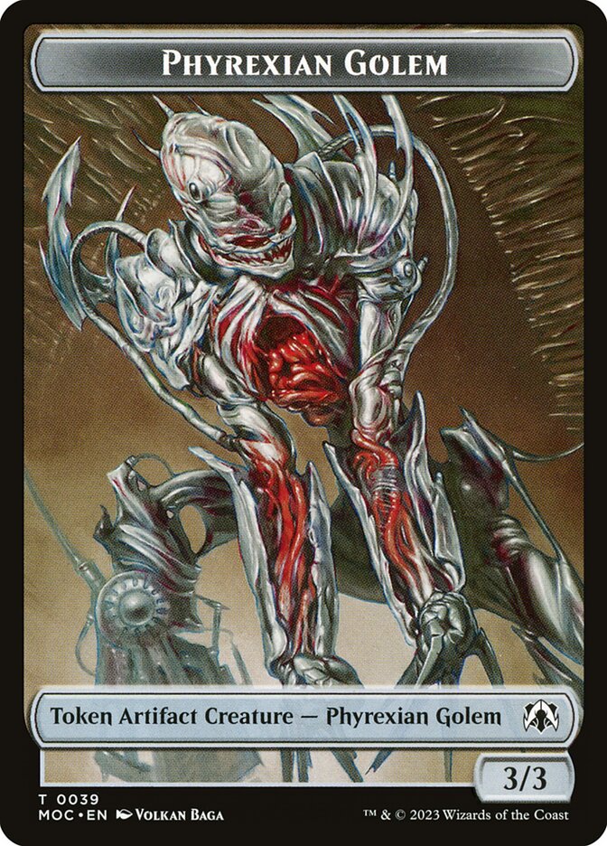 Phyrexian Golem card front