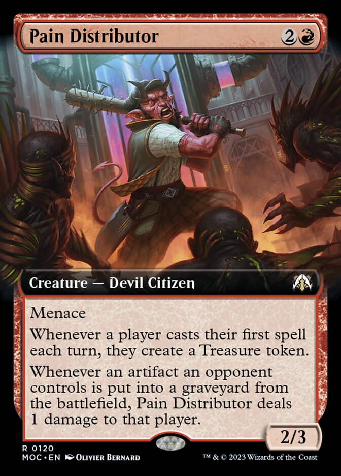 Pain Distributor card front