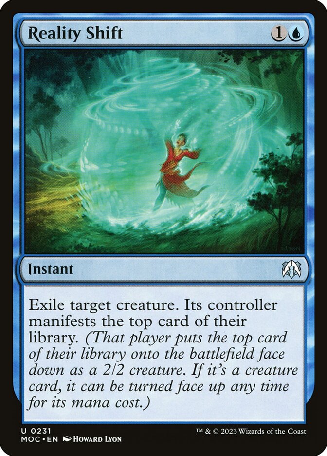 Reality Shift card front