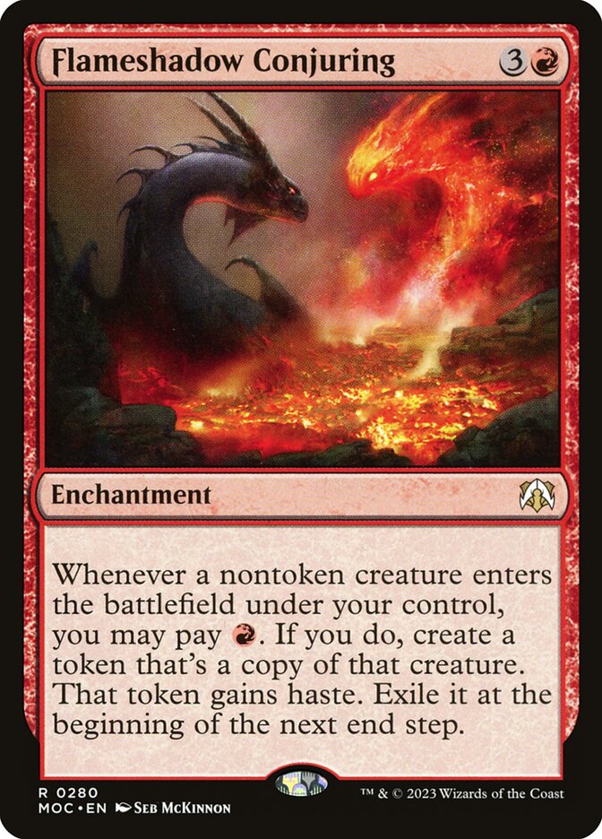 Flameshadow Conjuring card front