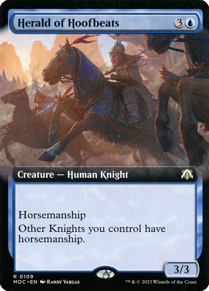 Herald of Hoofbeats card front
