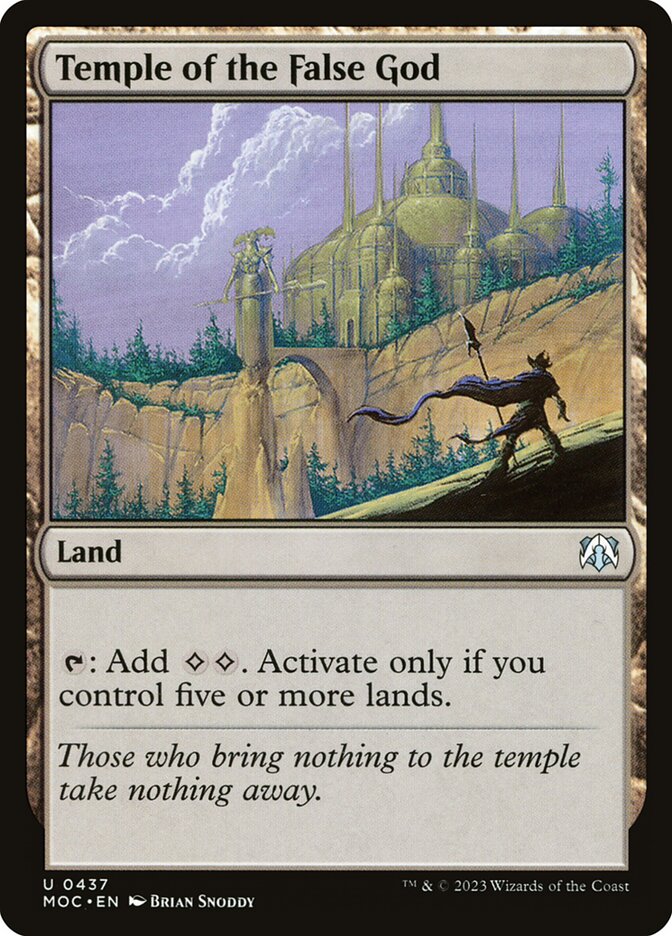 Temple of the False God card front