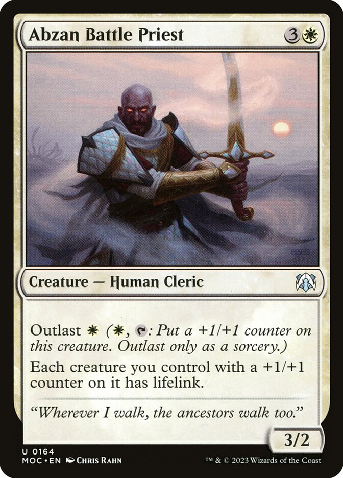 Abzan Battle Priest card front