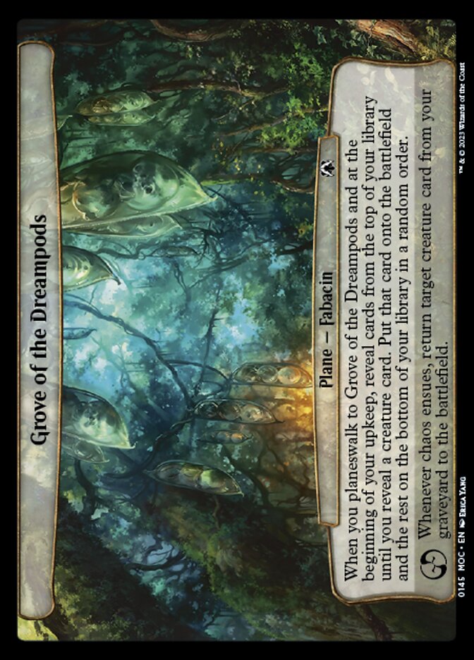 Grove of the Dreampods card front