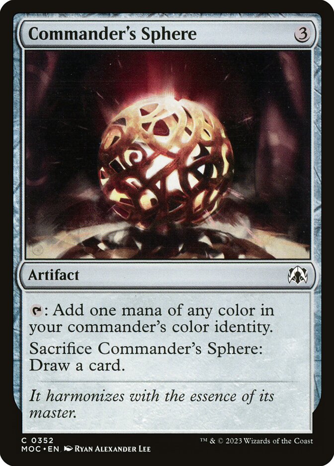 Commander's Sphere card front