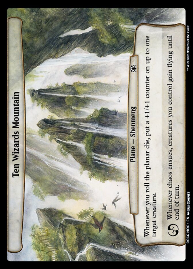 Ten Wizards Mountain card front