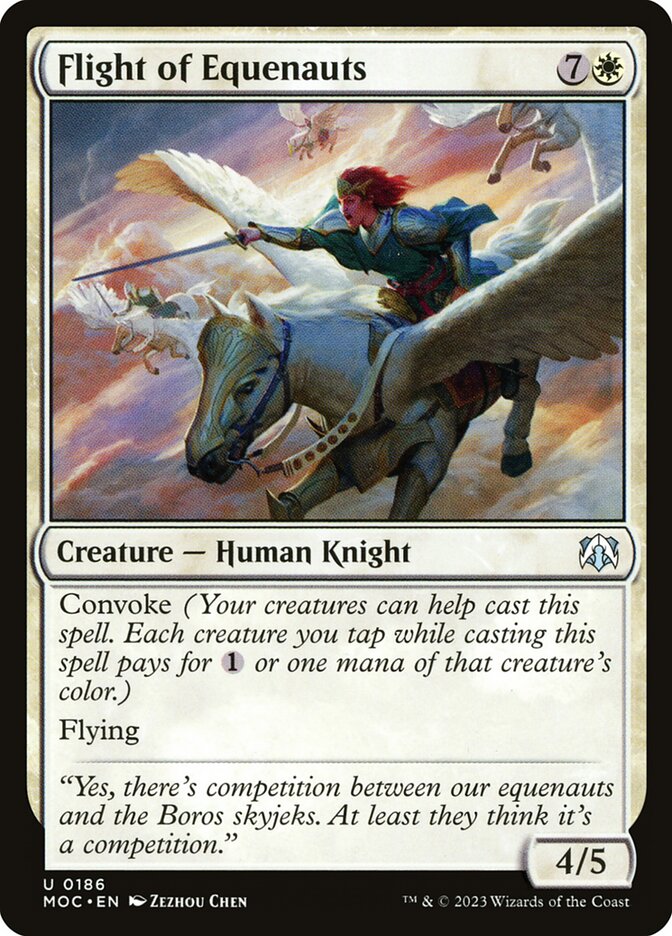 Flight of Equenauts card front