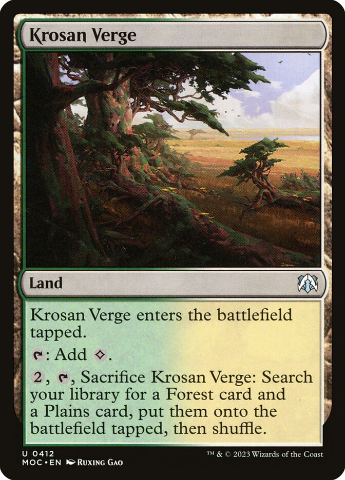 Krosan Verge card front