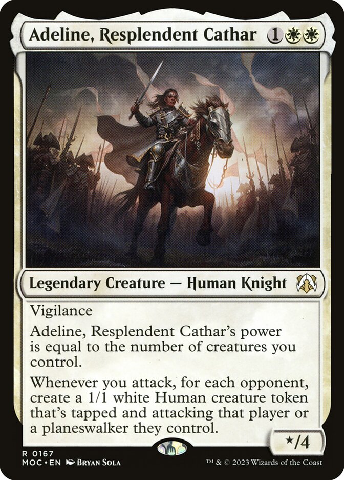 Adeline, Resplendent Cathar card front