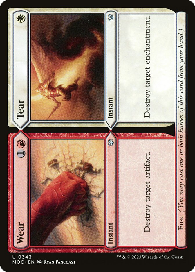Wear card front