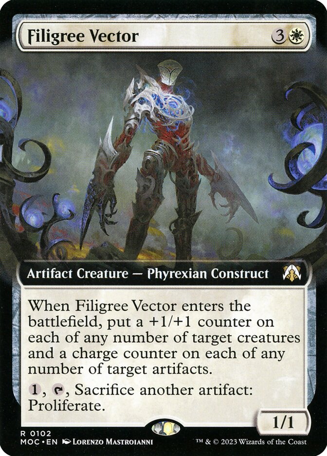 Filigree Vector card front