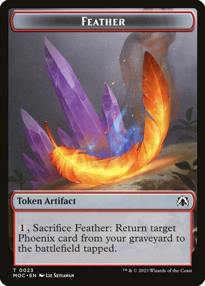 Feather card front