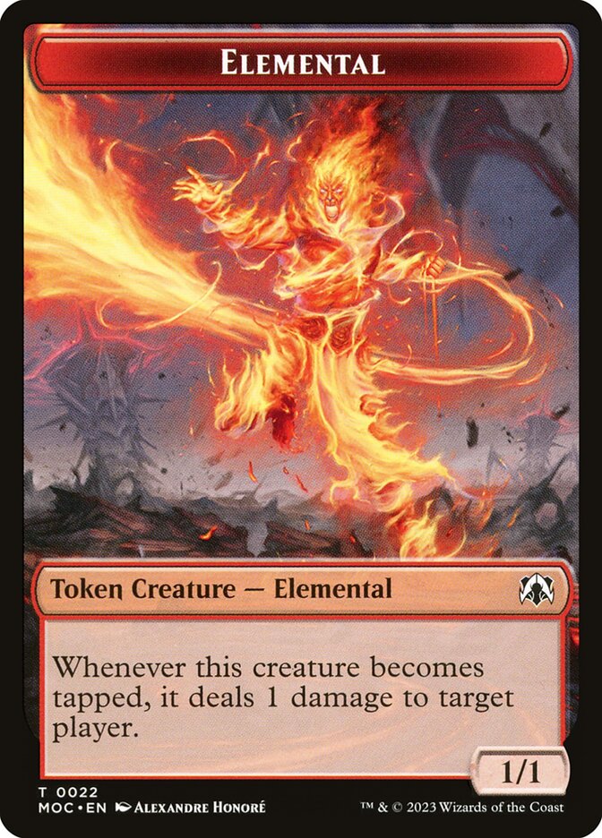 Elemental card front