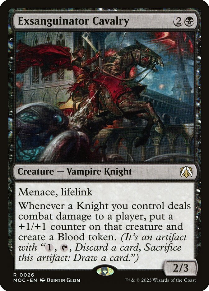 Exsanguinator Cavalry card front