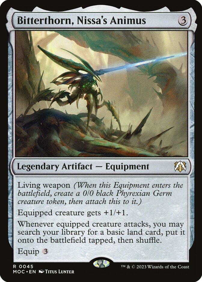 Bitterthorn, Nissa's Animus card front