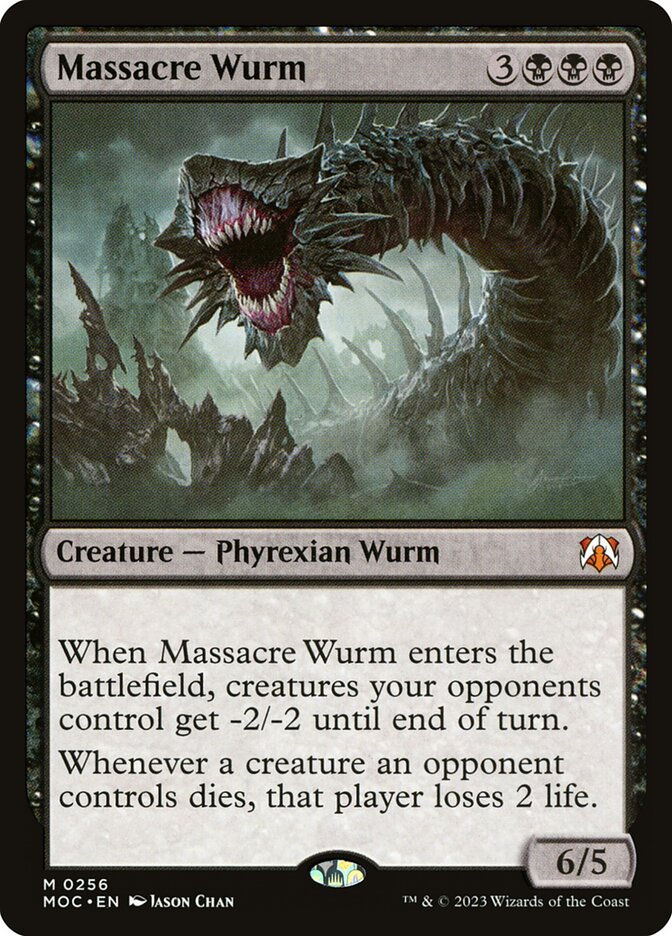 Massacre Wurm card front