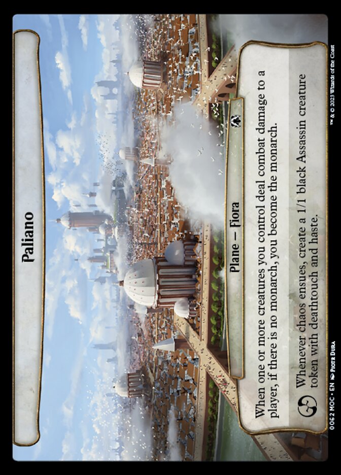Paliano card front