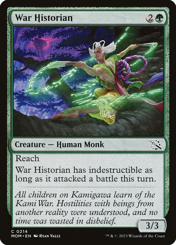 War Historian card front