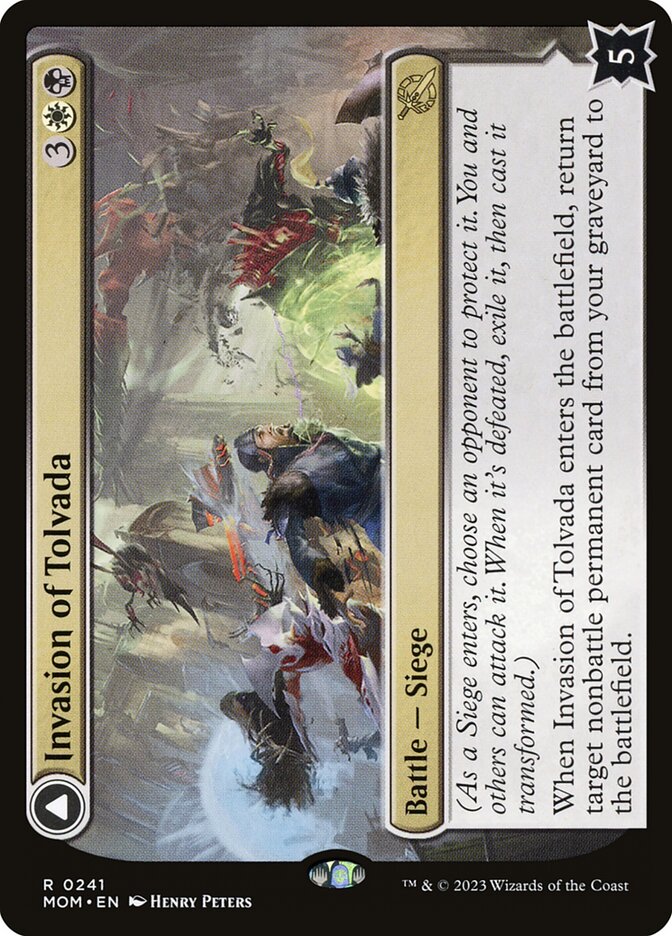 Invasion of Tolvada card front