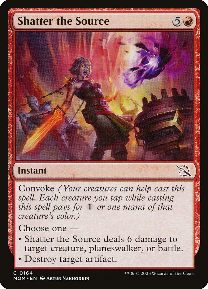 Shatter the Source card front