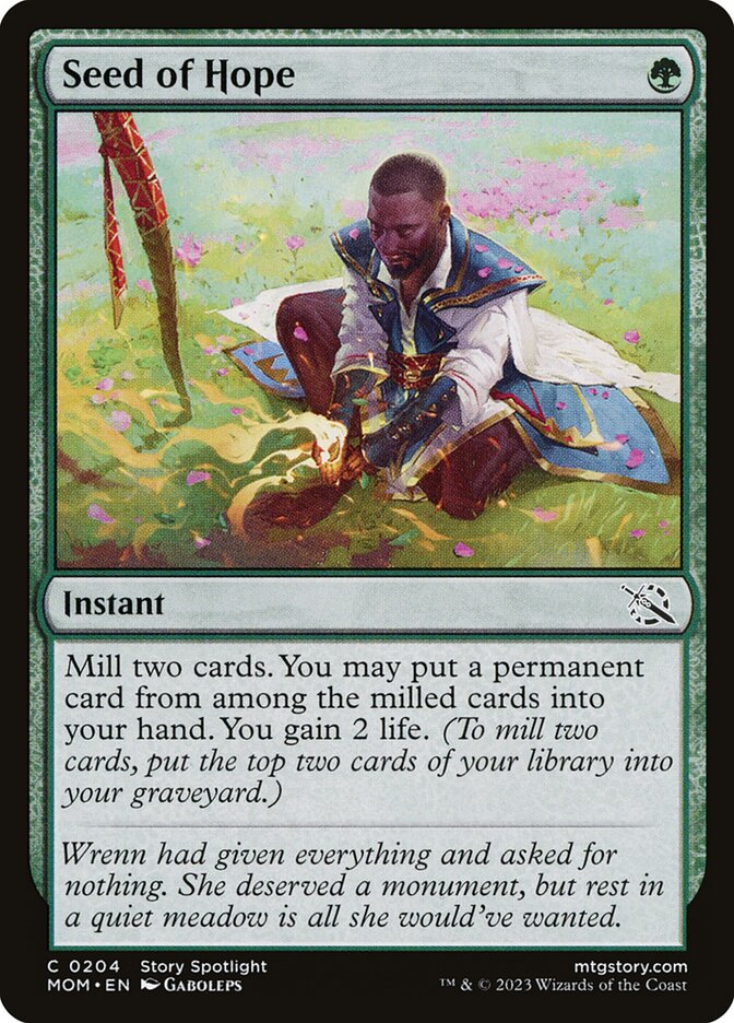 Seed of Hope card front