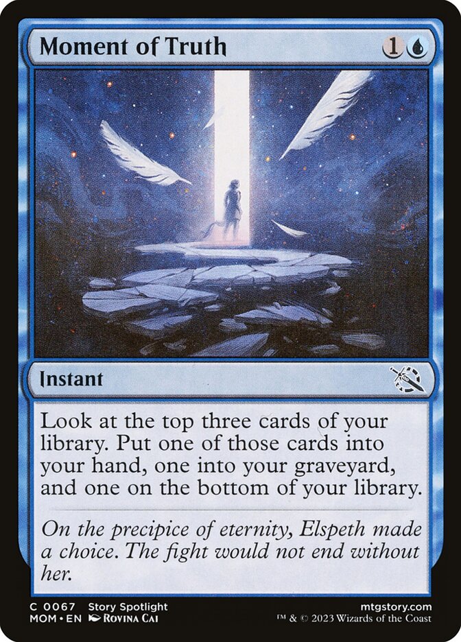 Moment of Truth card front