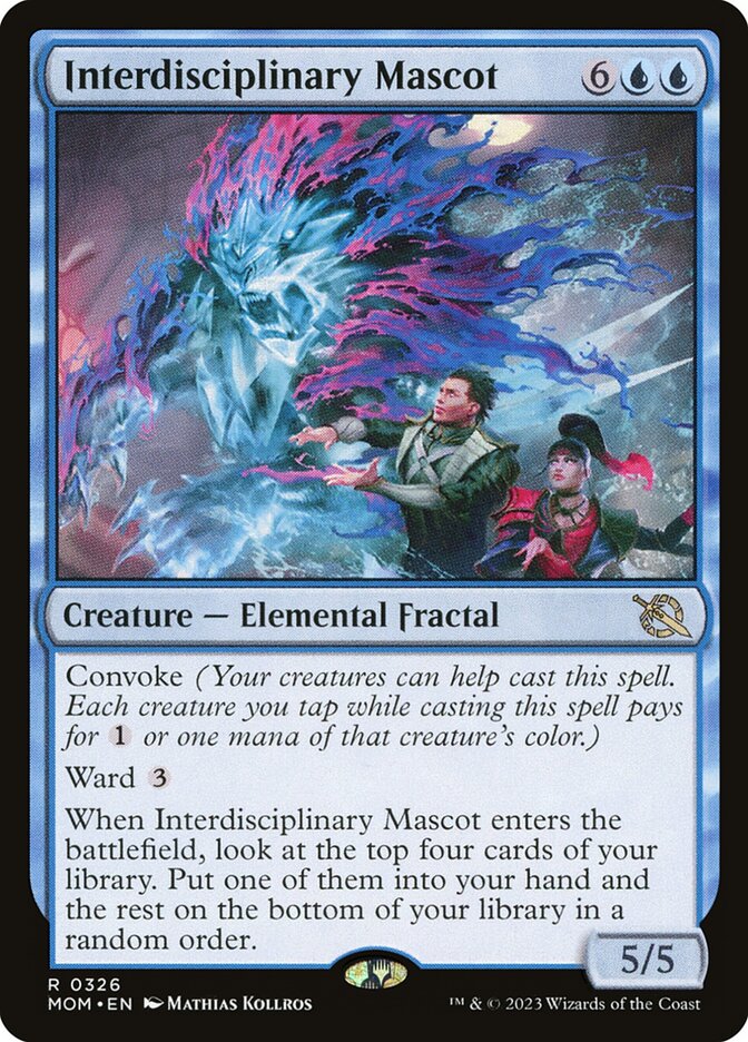 Interdisciplinary Mascot card front