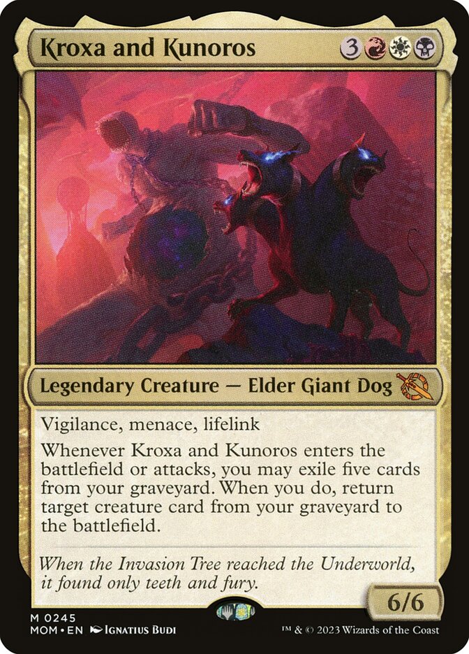 Kroxa and Kunoros card front