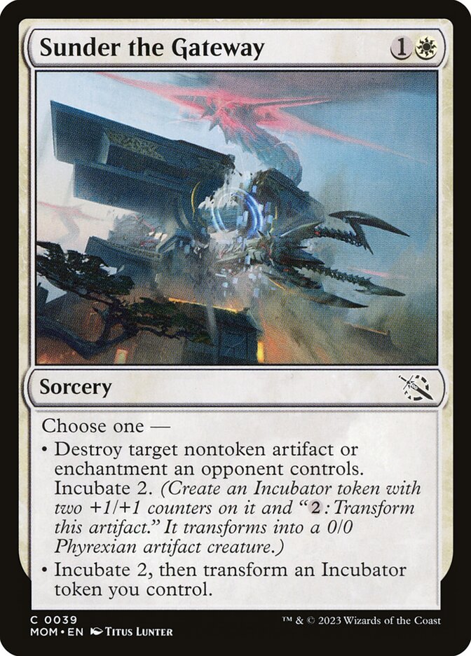 Sunder the Gateway card front