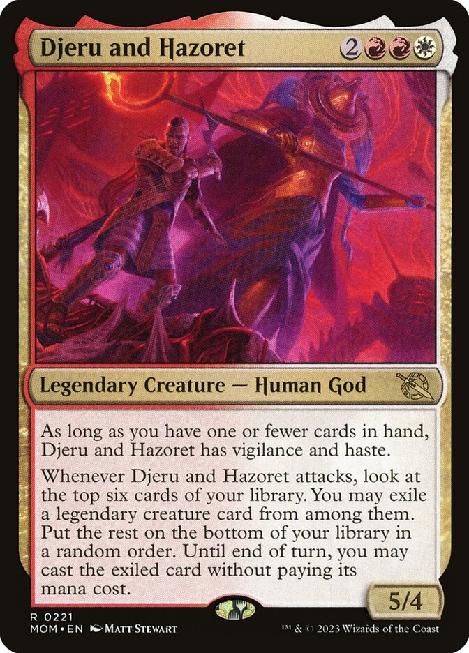 Djeru and Hazoret card front