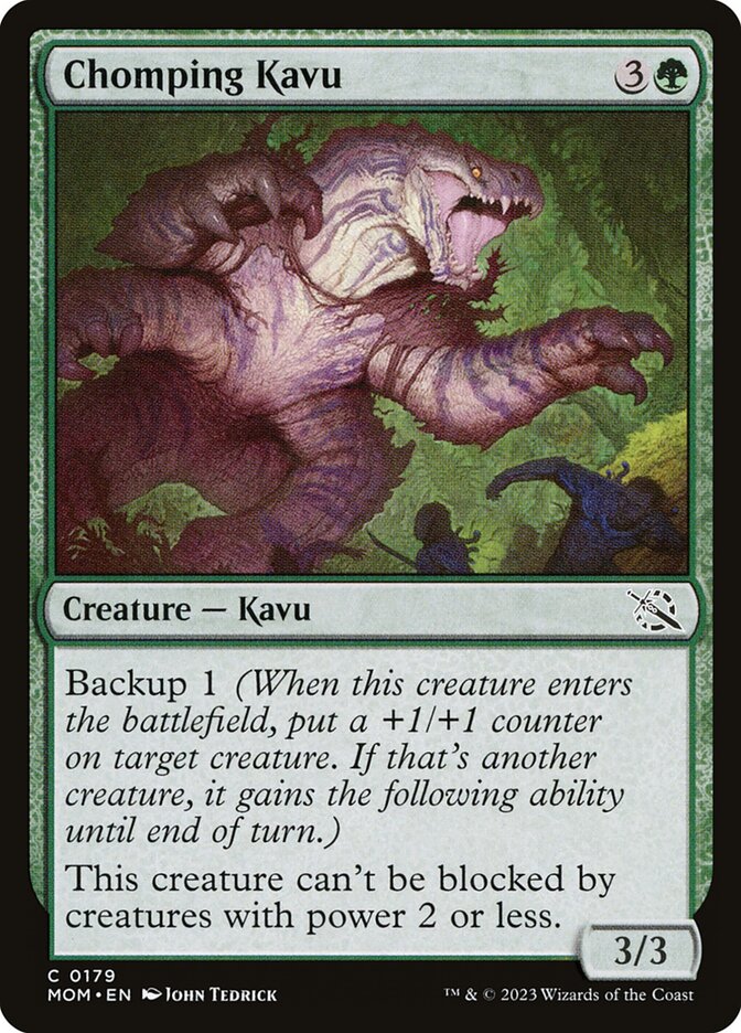 Chomping Kavu card front