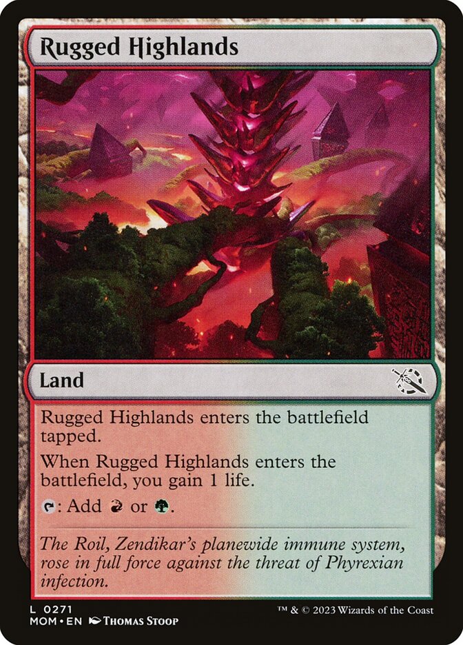 Rugged Highlands card front