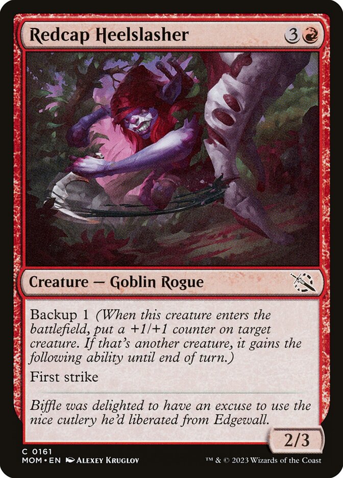 Redcap Heelslasher card front