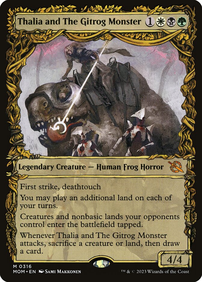 Thalia and The Gitrog Monster card front