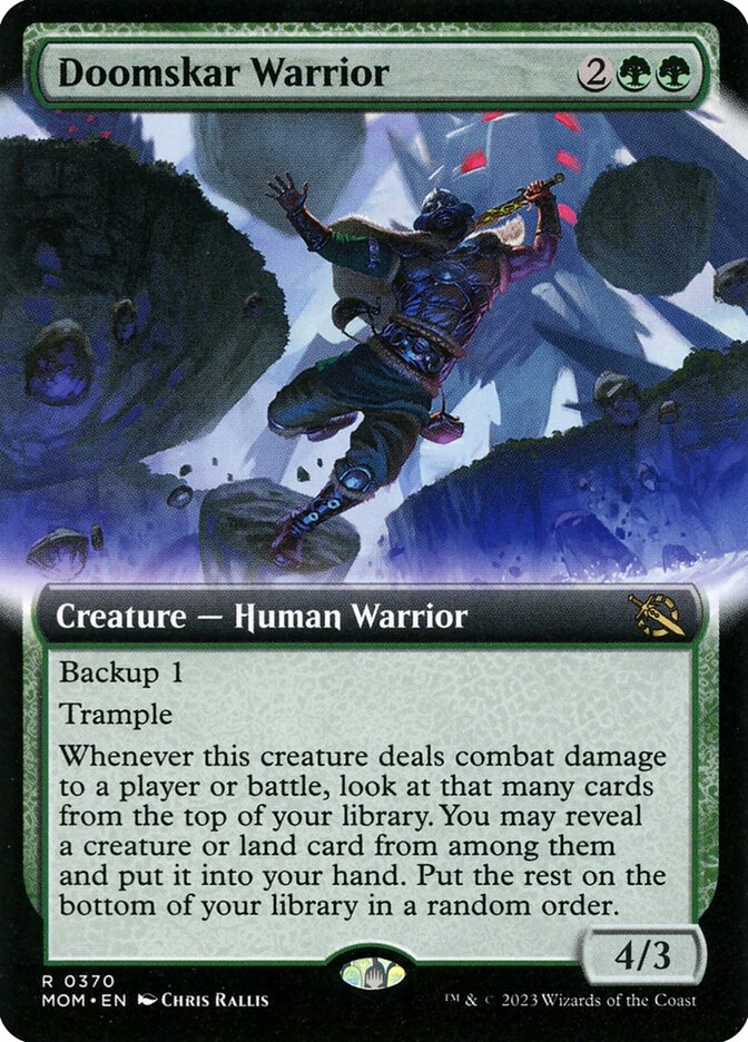 Doomskar Warrior card front