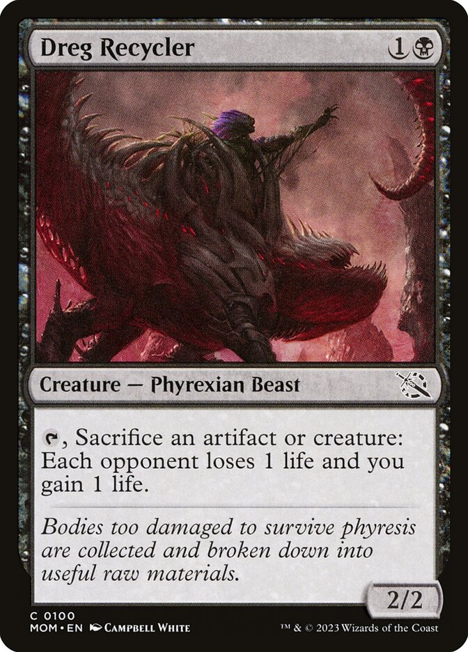 Dreg Recycler card front