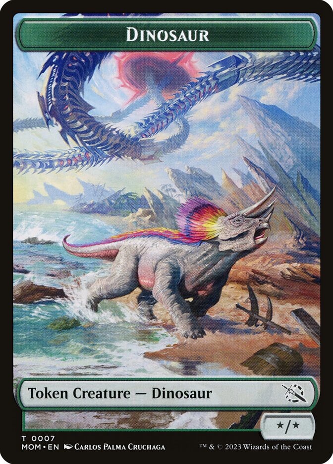 Dinosaur card front