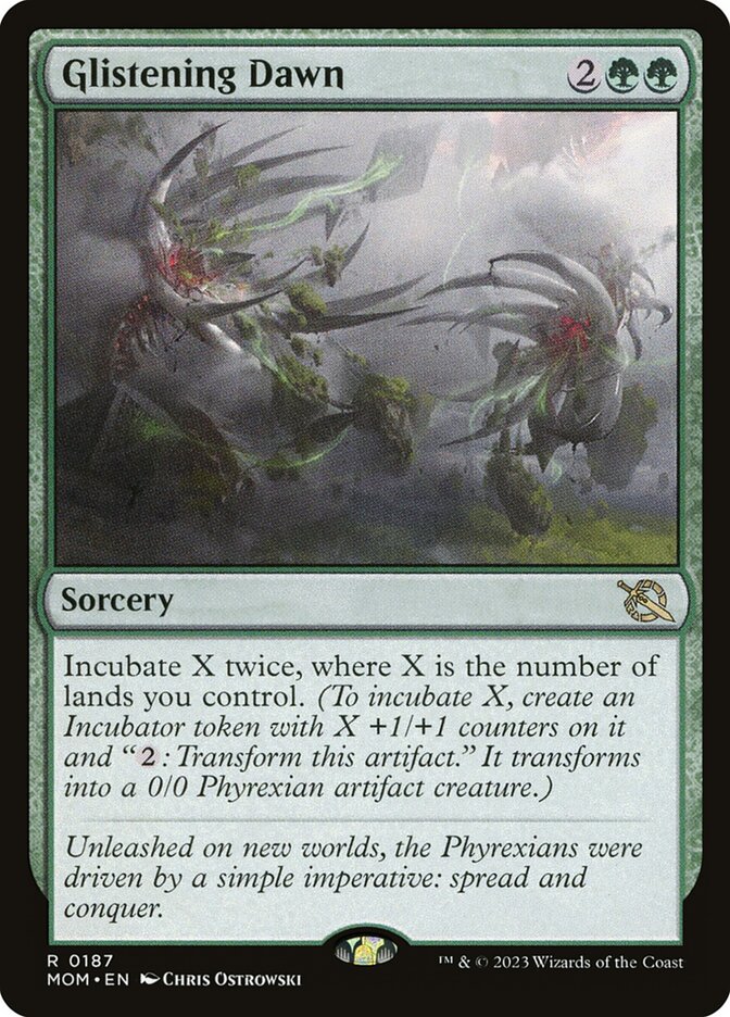 Glistening Dawn card front