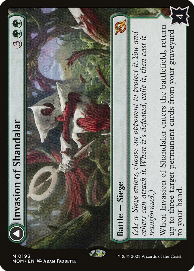 Invasion of Shandalar card front