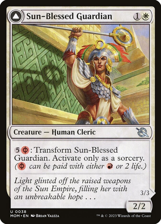Sun-Blessed Guardian card front