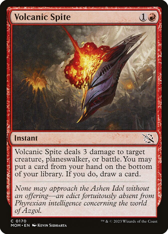 Volcanic Spite card front