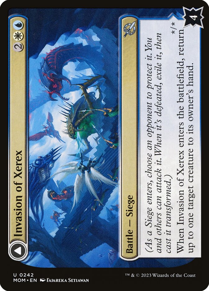 Invasion of Xerex card front